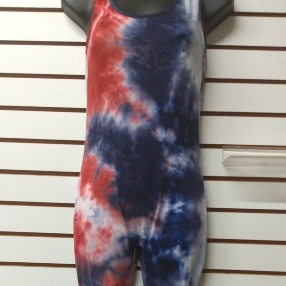 Jumpsuit Tie Dye w Gathering @the Lower Leg
